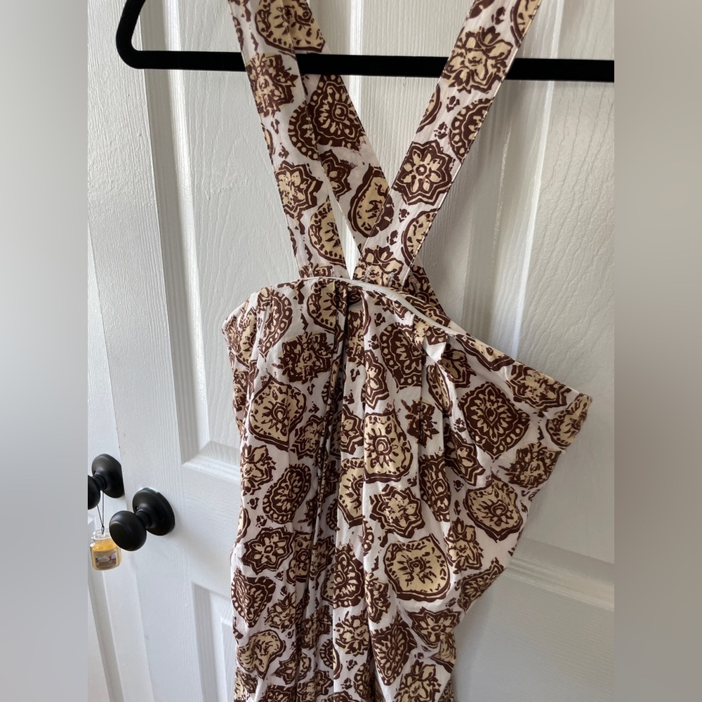 Julia amory Elle dress Brown Printed Halter Maxi Dress - Picture 4 of 8